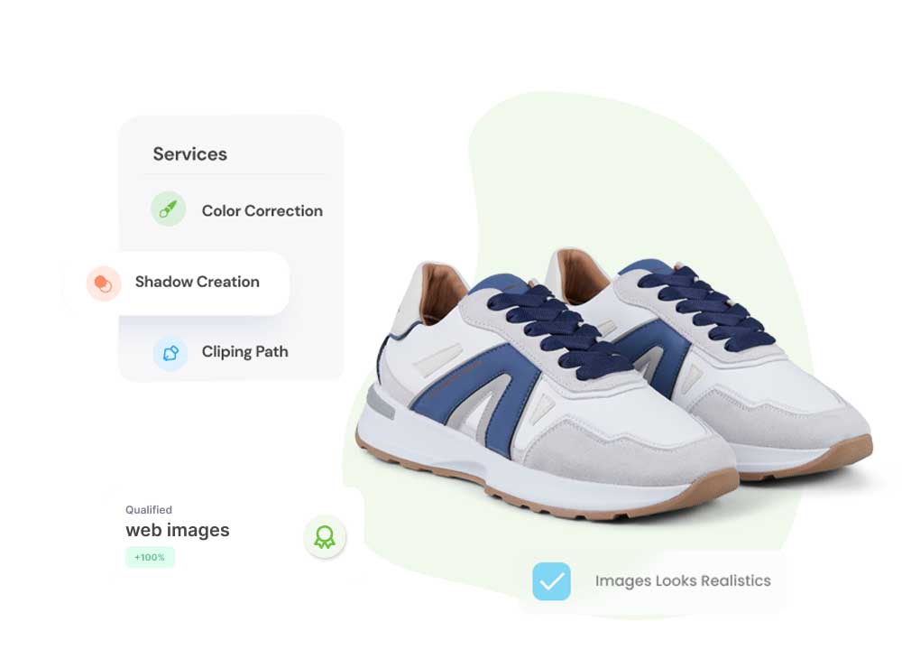 Photoshop Shadow Creation services for E-commerce product images to enhance visual appeal